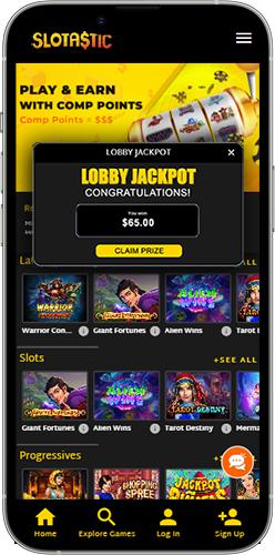 Redeem Slotastic Lobby Jackpot Prize